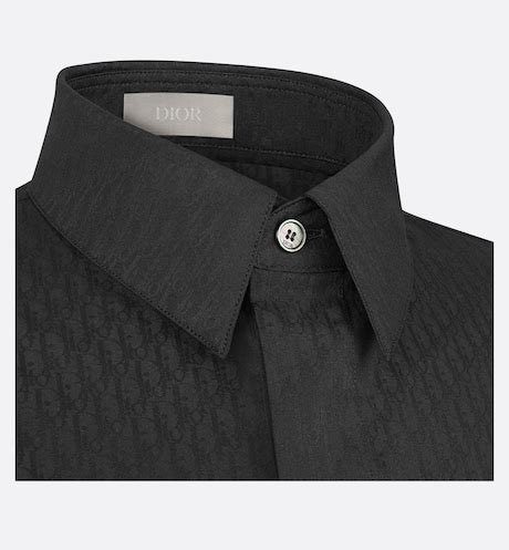 chemises dior homme|Chemise Dior Oblique Jacquard de coton noir .